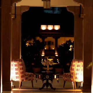 The courtyard at Daspan House