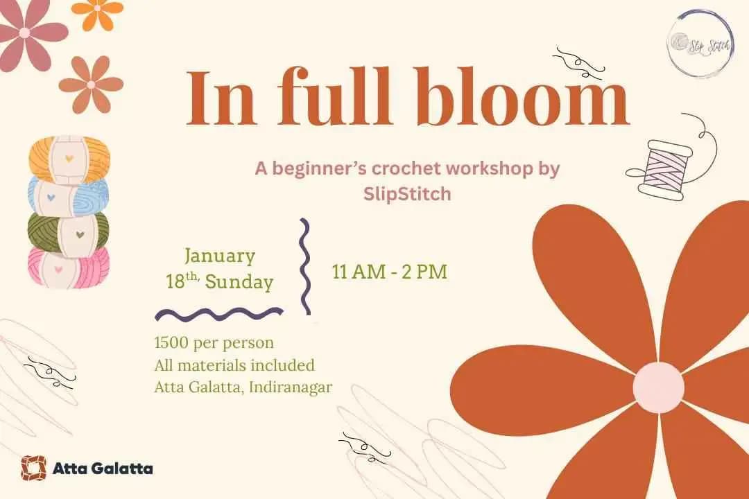In full Bloom: A Crochet Flower Workshop