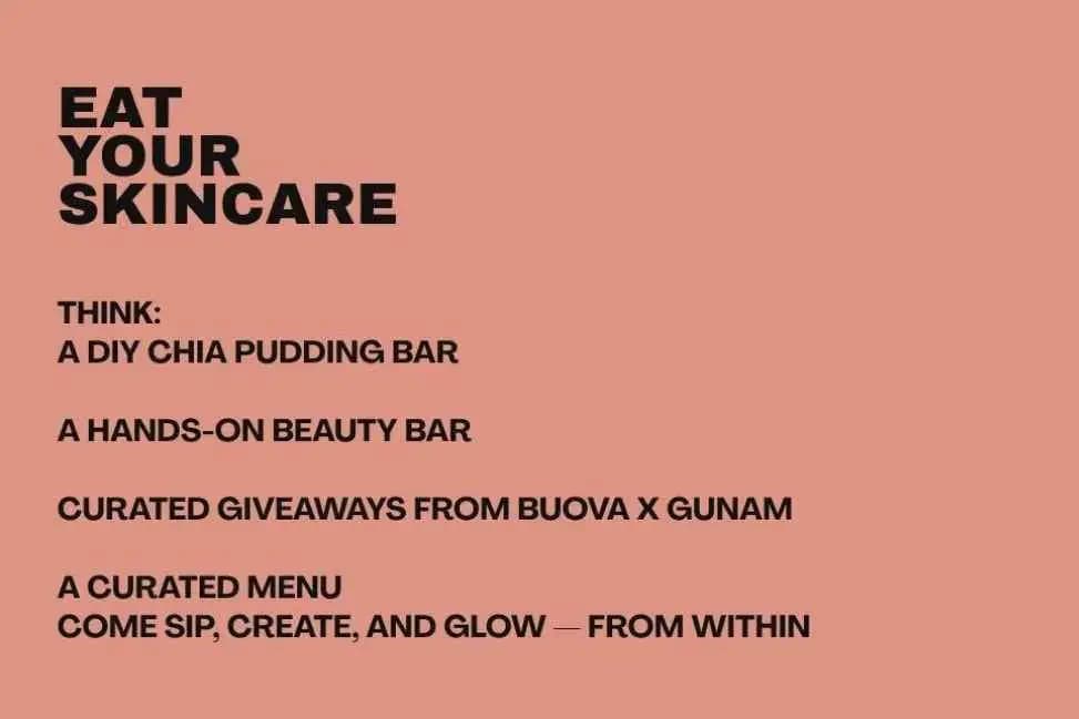 Eat Your Skincare with Greenr x Gunam Beauty