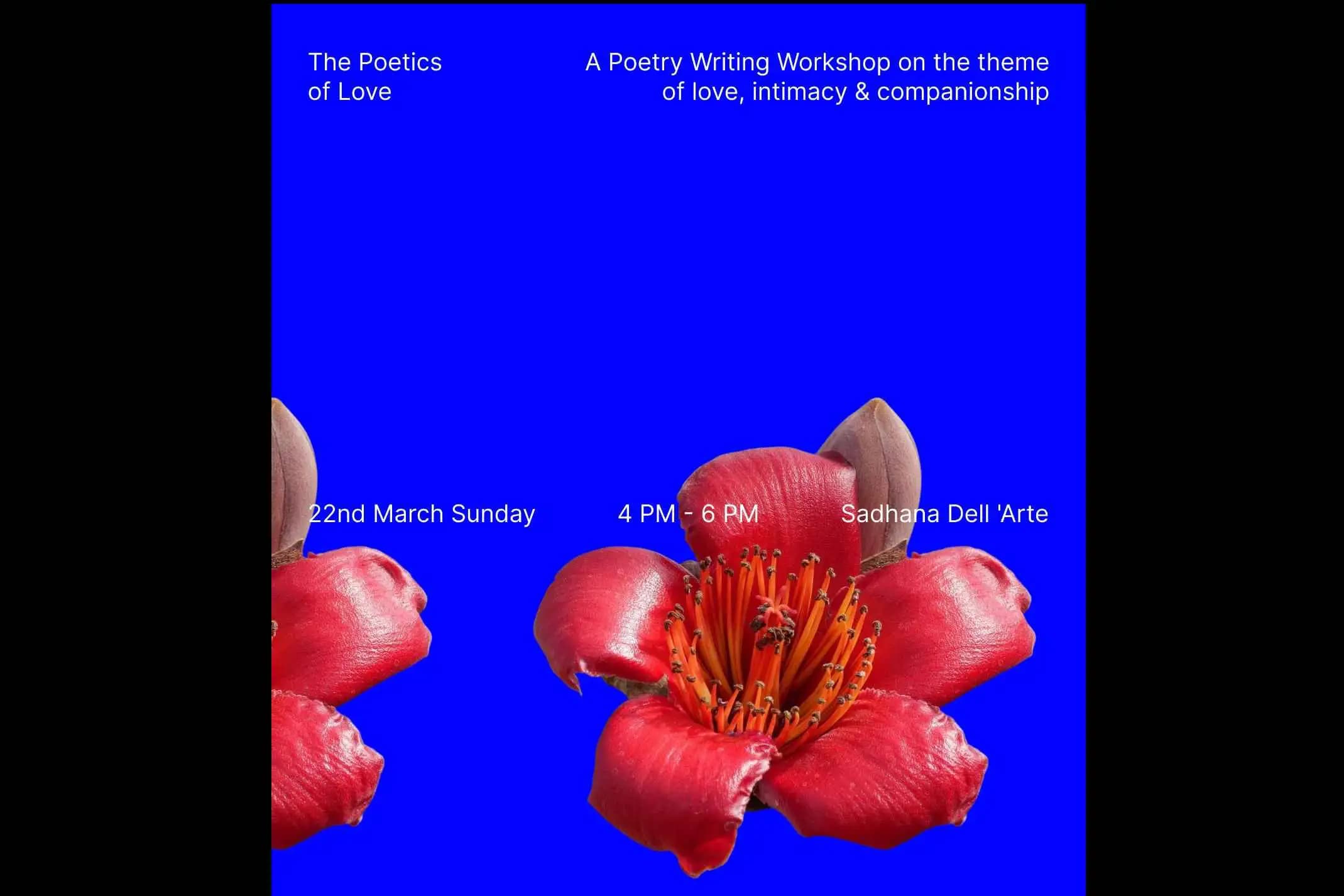 The Poetics of Love: A Poetry Writing Workshop