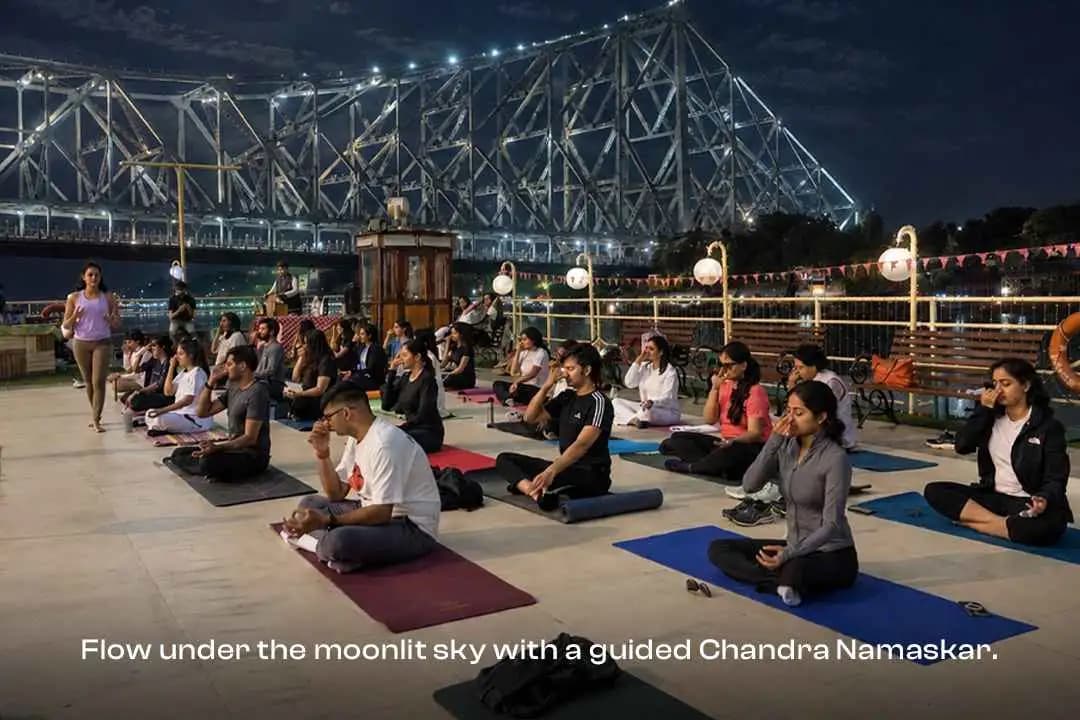 Moon Flow on the River - Yoga Day